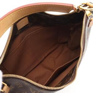 Louis Vuitton Sully Bag Monogram Brown Leather Shoulder Canvas